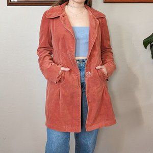 Vintage Y2K Coral Mid Length Coat